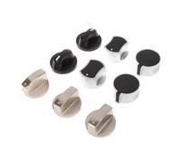 eufeifeiegds 2PCS 6/8MM Gas Cooker Accessories Assembly Button Universal Silver Gas Stove Knobs Cooker Oven(A3 6mm)