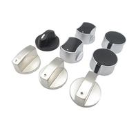 eufeifeiegds 2PCS 6/8MM Gas Cooker Accessories Assembly Button Universal Silver Gas Stove Knobs Cooker Oven Control Switch(A5 8mm)