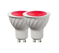 eufeifeiegds 2x 5W GU10 100-240V Decorative Room Light Mood Night Track Bulb Music Green Red Amber(Blu)