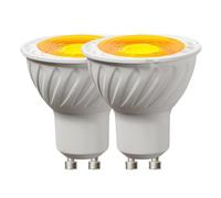 eufeifeiegds 2x 5W GU10 100-240V Decorative Room Light Track Bulb Music Green Red Amber Night(Amber)