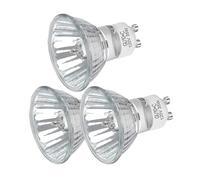 eufeifeiegds 3-Piece 35W 50W GU10 100V 120V MR16 Light Bulb for Track Recessed Lighting Range Hood Down Lights Candle Warm Lamp(35W)