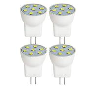 eufeifeiegds 4-Piece Light 1" Diameter MR8 Bulb 2W LED 12V AC DC Ornament Sewing Machine(White 6000K)