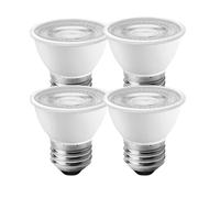 eufeifeiegds 4-Piece PAR16 LED Short Neck Recessed Spotlight Bulb 5W Equivalent to Old 50W Curio Cabinet Light Flicker-Free Soft White(White 6000K)