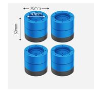 eufeifeiegds 4PCS Anti Vibration Pads Washer Feet Pad Universal Washing Machine Anti-Skid Roller Kit Furniture Lifting Foot Base Elevate wefeiegds(4pcs Blue 60mm)