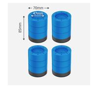 eufeifeiegds 4PCS Anti Vibration Pads Washer Feet Pad Universal Washing Machine Anti-Skid Roller Kit Furniture Lifting Foot Base Elevate wefeiegds(4pcs Blue 85mm)
