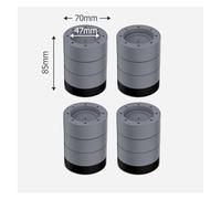 eufeifeiegds 4PCS Anti Vibration Pads Washer Feet Pad Universal Washing Machine Anti-Skid Roller Kit Furniture Lifting Foot Base Elevate wefeiegds(4pcs Gray 85mm)