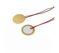 eufeifeiegds 5-10pcs Piezoelectric Piezo Ceramic Wafer Plate Element Sounder Sensor With Wire For Buzzer Loudspeaker 12/15/18/20/27/35/50 mm(18mm-Copper-10PCS)