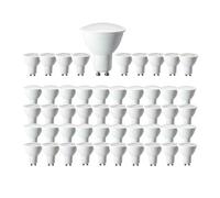 eufeifeiegds 50PCS/lot Hight Bright LED Spot Light GU10 Bulbs No Flicker 3W 5W 6W 7W 8W 9W Ra80+ Warm White Lighting 3000K-6000K for Home(38degree 6000K,8W)