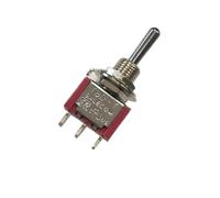 eufeifeiegds 5PCS SH T8014B Standard Lever 3Pin One Side Momentary ON-OFF-MOM SPDT Toggle Switch wefeiegds
