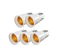 eufeifeiegds 5x Lamp Sockets Converter B22 To E27 LED Bulb Base Holder Screw Light Socket Adapter Anti-burning