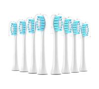 eufeifeiegds 8Pack Replacement Toothbrush Heads Compatible with Care Replacement Heads, Replacement Brush Head,White(8pcs Green)