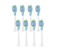 eufeifeiegds 8Pcs Replacement Brush Heads for HX6064 HX6930 HX6730 Electric Toothbrush Vacuum 4100 6500 6100 5300 C3(C3 White)