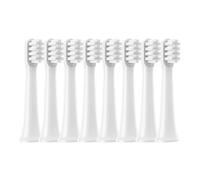 eufeifeiegds 8Pcs Standard Clean and Sensitive Clean Toothbrush Heads for T100 Smart Electric Toothbrush Replacement(8 Soft (White))
