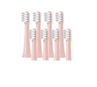 eufeifeiegds 8Pcs Standard Clean and Sensitive Clean Toothbrush Heads for T100 Smart Electric Toothbrush Replacement(8 Soft (Pink))