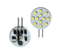 eufeifeiegds AC12V 24V Round Spotlight G4 LED Bulb 2.2W SMD2835 12leds No Flicker Downlight Boat Range Hood Lights Replace Lamp(Cold White)