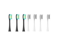 eufeifeiegds Brush Heads for/X/X PRO/ Z1/ F1/ One/Air 2 /SE Soft Toothbrush Vacuum Bristle 7pcs Replacement Heads(3 Black 4Grey)