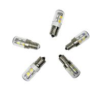 eufeifeiegds E14 E12 E17 LED Corn Light Bulb AC 110V 220V 5050 SMD 1W Lamps For Refrigerator Range Hood Sewing Machine Fridge(Cold White 6000K,E17 110V)