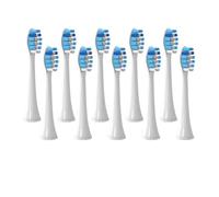 eufeifeiegds Electric Toothbrush Head Compatible with HX3/HX6/HX9 Series Electric Toothbrush(10pcs Blue)
