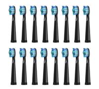 eufeifeiegds Electric Toothbrush Replacement Heads Compatible with SG910/507/958/515/949/575/551,4/8/16pcs(16pcs Black)