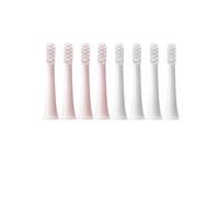 eufeifeiegds for T100 Replacement Brush Heads Electric Toothbrush Vacuum Package Soft Bristle Suitable Nozzles(4White 4Pink)