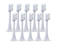 eufeifeiegds for T300 T500 T700 for Electric Toothbrush Nozzles Density Replacement Tooth Brush Head(White-Soft)