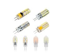 eufeifeiegds G4 12V Led Bulb 1.5W 2W 3014SMD 2835SMD Silicone PC 360 Beam Angle Chandelier Light Save Electricity Replace Lamps(COLD WHITE,Milky ACDC12V)