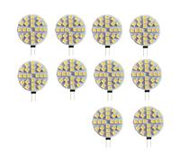 eufeifeiegds G4 LED Round Range Hood Bulb 12v SMD 5050 6/9/12/24 Leds Boat Light White/Warm Lamp(Cold white 6500K,24 LEDs-5W-10 Pcs)