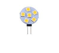 eufeifeiegds G4 LED Round Range Hood Bulb 12v SMD 5050 6/9/12/24 Leds Boat Light White/Warm Lamp(Warm white 3000K,6 LEDs-1.2W-1 Pcs)