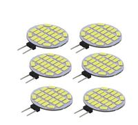 eufeifeiegds G4 LED Round Range Hood Bulb 12V SMD5370 24 Led Boat Light White/Warm Lamp Replace High brightness(Warm White 3000K,24LEDS-(6 PCS))