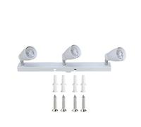 eufeifeiegds GU10 Ceiling Spot Light Fixture Living Room Bedroom Hallway Bulb Fitting Flush Mounted 1 Heads 2 3 Angle Adjustable(3 Heads)