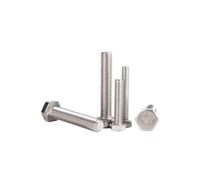 eufeifeiegds M4 M5 M6 M8 M10 M12 M14 M16 M18 DIN933 A4-70 316 Stainless Steel External Hex Hexagon Head Screw Bolt wefeiegds