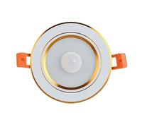 eufeifeiegds Radar Human induction 15W LED Ceiling Light Smart Home Motion Sensor 7w 9w 12w 18w 230V PIR Night Lamp Hallway Lighting(Golden,15W Warm White)