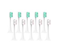 eufeifeiegds Replacement Brush Heads for T300/T500/T700 for Electric Toothbrushes with Caps Sealed Package Soft Heads(5Green5Pink)