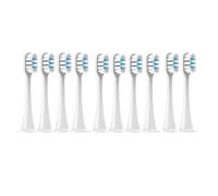 eufeifeiegds Replacement Brush Heads for T300/T500/T700 for Electric Toothbrushes with Caps Sealed Package Soft Heads(10White)