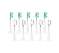 eufeifeiegds Replacement Brush Heads for T300/T500/T700 for Electric Toothbrushes with Caps Sealed Package Soft Heads(5Green5Pink)
