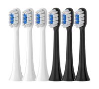 eufeifeiegds Replacement Brush Heads for T301 T302 T501 /501CSonic Electric Toothbrush Head Soft Bristle Nozzles(T301-302-WH3BK3)