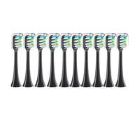 eufeifeiegds Replacement Brush Heads for X3 X5 V1 X3U 5-10pcs Bristle Heads Electric Toothbrush Bristle Sealed Packed(10 Balck)