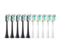 eufeifeiegds Replacement Brush Heads for X3 X5 V1 X3U 5-10pcs Bristle Heads Electric Toothbrush Bristle Sealed Packed(5white 5black)