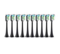 eufeifeiegds Replacement Brush Heads for X3 X5 V1 X3U 5-10pcs Bristle Heads Electric Toothbrush Bristle Sealed Packed(10 Balck)