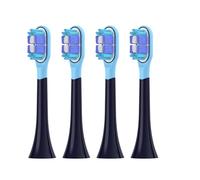 eufeifeiegds Replacement Toothbrush Heads for T301/T302/T501 Electric Tooth Brush Bristle Nozzles with Vacuum Packaging (4 pcs BJ Black)