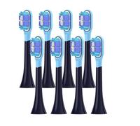 eufeifeiegds Replacement Toothbrush Heads for T301/T302/T501 Electric Tooth Brush Bristle Nozzles with Vacuum Packaging (8 pcs Bj Black)
