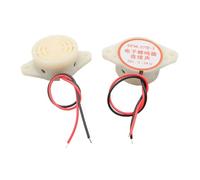 eufeifeiegds SFM-27 SHD4216 DC 3-24V 12V Alarm High-decibel Electronic Buzzer Beep Alarm Intermittent Continuous Beep For Car Van(Continuous White)