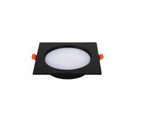 eufeifeiegds Square Embedded Downlight Dimmable 5W7W9W12W15W18W24W LED Ceiling Grid Lamp Spotlight AC85V-260V Indoor Lighting Black White(Natural white 4000K,BLACK_18W DIMMABLE)
