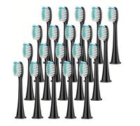 eufeifeiegds Toothbrush Heads for Replacement Brush Heads Protective Cover Soft Bristles Electric Toothbrush Heads(Black 20pcs)