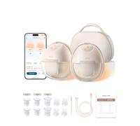 eufy Breast Pump S1 Pro, Heated Wearbable Breast Pump, Electric Hands-Free Breast Pump with Heating Technology, Portable Charging Case, App-Controlled Smart Rhythm, Hospital-Grade Suction, Ultra-Quiet
