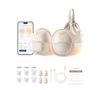 eufy Breast Pump S1,Wearable Electric Breast Pump with Heating Technology, Hands-Free,App-Controlled Smart Rhythm, Hospital-Grade Suction, Portable Design, Leak-Proof and Ultra-Quiet