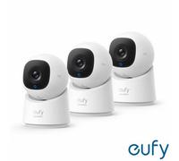 Eufy C220 2K Pan-Tilt Smart Indoor Camera 3 Pack - Ai Human/pet/face Detection, 360 Degree Coverage, Two-Way Audio,no Monthly Fees
