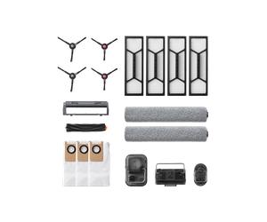 eufy Half Year Combo: Rolling Brush & Brush Guard x1 High-Performance Filter x4 Side Brush x2 Rolling Mop x2 Dirty Water Reservoir Filter x1 Dust Bag x3, For S1 Pro black