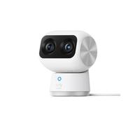 eufy Security Indoor Cam S350 Dual Cameras 4K UHD Indoor Security Camera with 8× Zoom and 360° PTZ, Ideal for Baby Monitor/Pet & Dog Camera/Home Security, Human/Pet AI, Dual-Band Wi-Fi 6