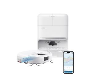 Eufy Omni C28 Robot Vacuum & Mop with All-in-One Station and Extra Dust Bags, White